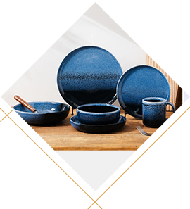 Kamay crafted ceramic tableware