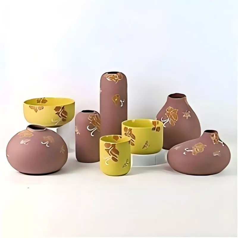 Classical hand-painted ceramic vases