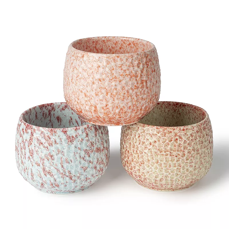 Crackle glaze ceramic candle holder