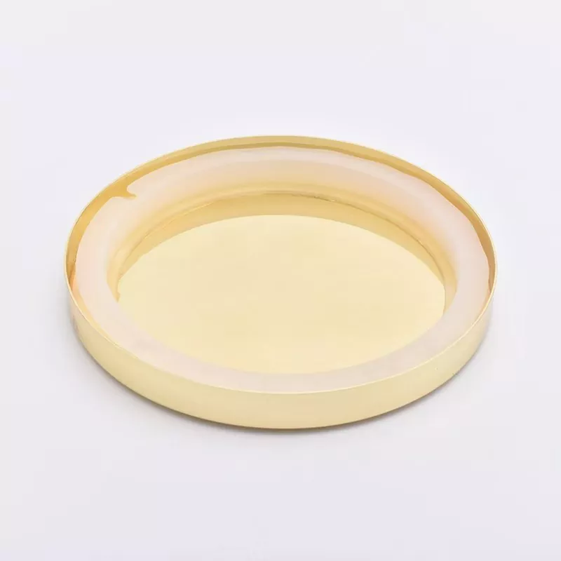 Electroplated metal sealing cap