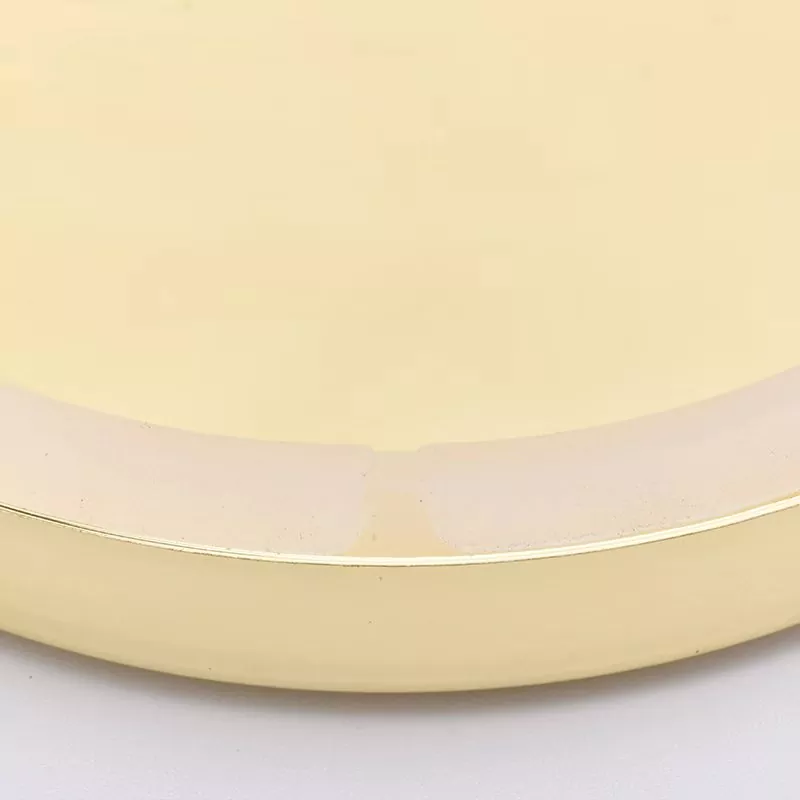 Electroplated metal sealing cap