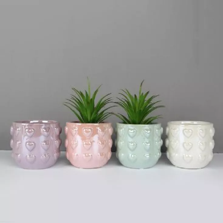 Purong kulay pandekorasyon na ceramic vase