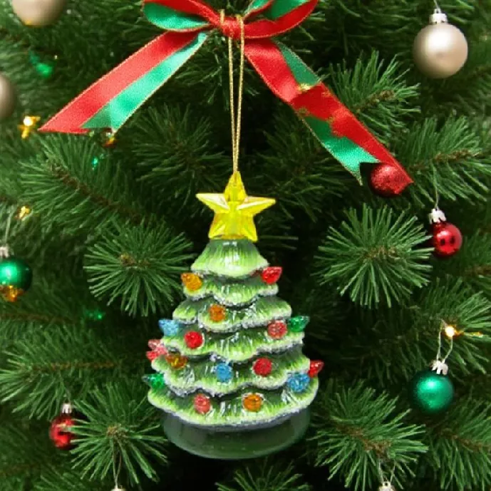 Reusable Ceramic Christmas Tree Ornamor Dekorasyon