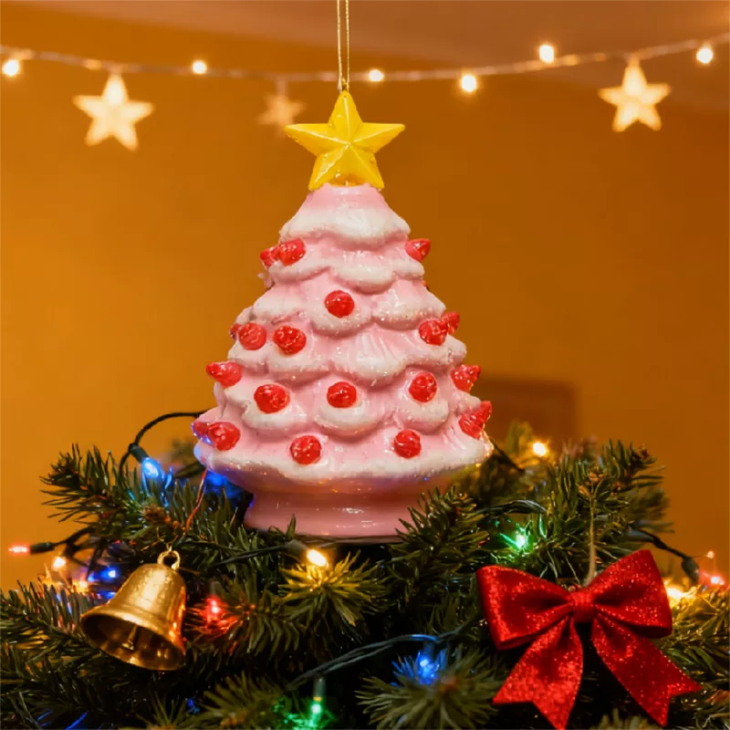 Reusable Ceramic Christmas Tree Ornamor Dekorasyon
