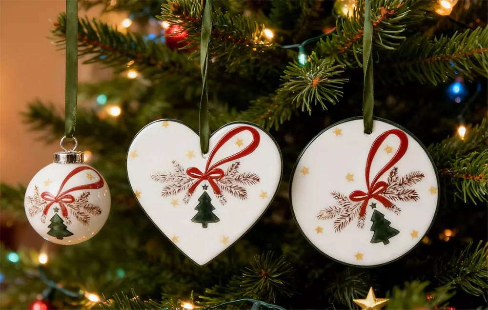 Natatanging Handmade Ceramic Christmas Tree Decor